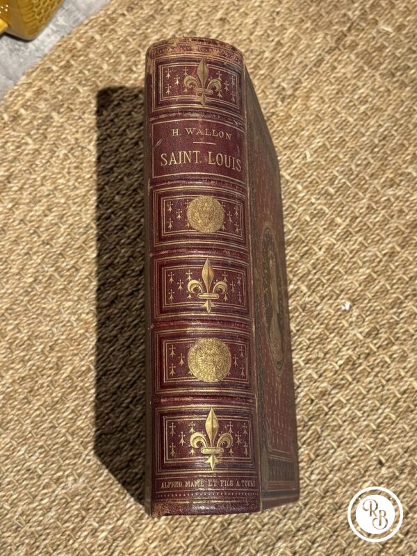 Livre rare et ancien - Saint Louis par H. Wallon - 1887 - Alfred Mame et Fils éditeurs - Collection - Décoration - Histoire de France – Image 5