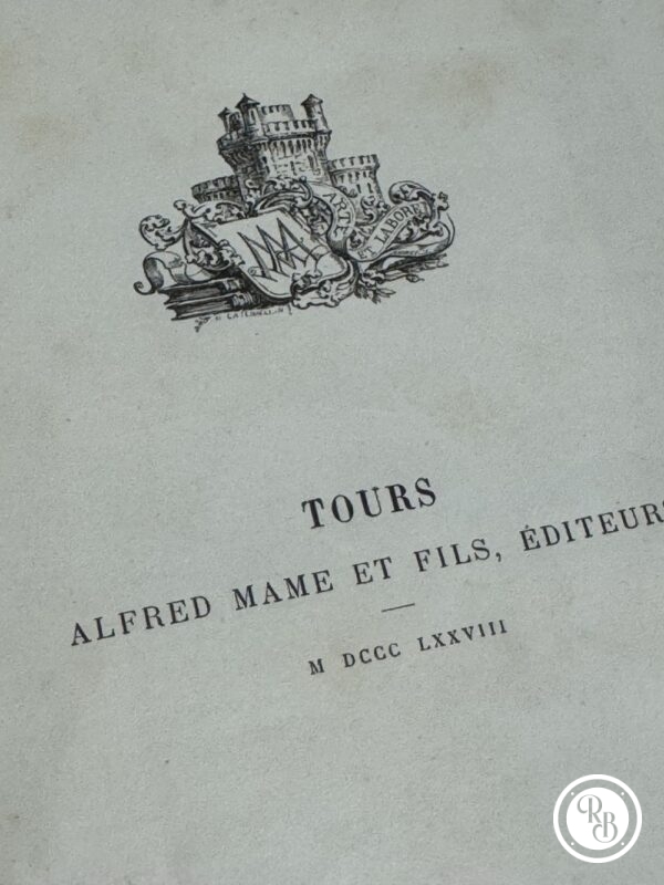 Livre rare et ancien - Saint Louis par H. Wallon - 1887 - Alfred Mame et Fils éditeurs - Collection - Décoration - Histoire de France – Image 12