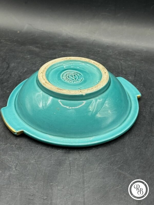 Petit Bol/Vide poche/Cendrier Verceram de couleur vert et or et des années 1950 - Décor Dauphins - Collection - Décoration - Céramique – Image 6