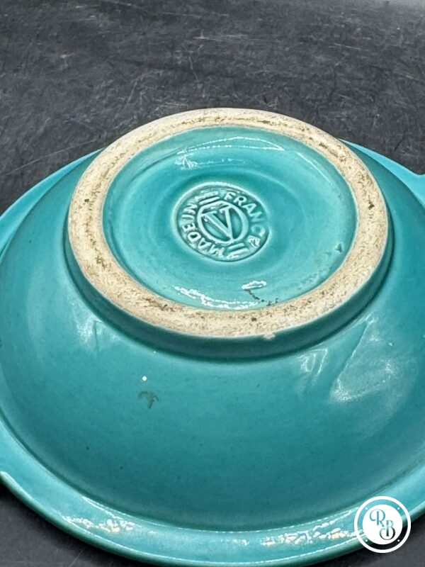 Petit Bol/Vide poche/Cendrier Verceram de couleur vert et or et des années 1950 - Décor Dauphins - Collection - Décoration - Céramique – Image 7