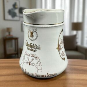 Pichet publicitaire Whisky Glenfiddich blanc et or - Décoration - Collection