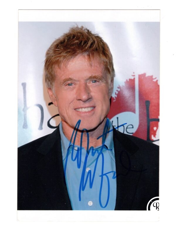 Dédicace - Autographe - Rare photo signée au feutre par Robert Redford - Format 10x15 - Signée en 2013 à Cannes - Festival