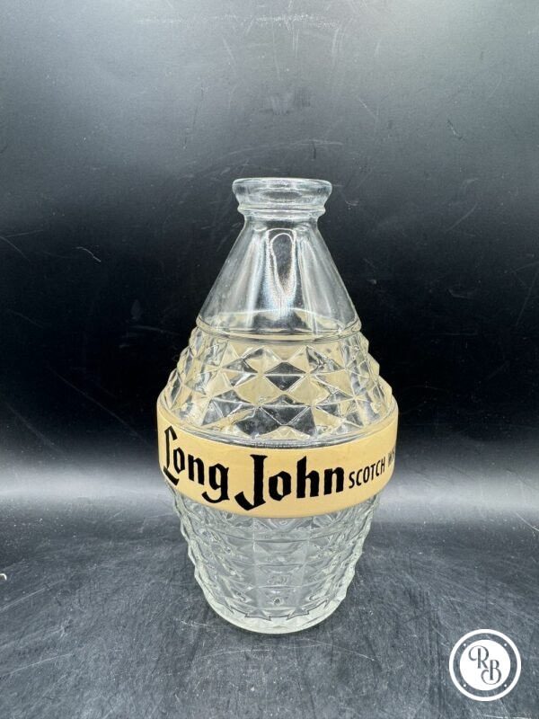 Ancienne Carafe/Bouteille publicitaire - Whisky long John Scotch - En verre épais - Des années 60 - Double inscription - Décoration Bistrot/Bar – Image 2