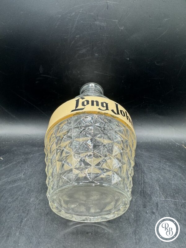 Ancienne Carafe/Bouteille publicitaire - Whisky long John Scotch - En verre épais - Des années 60 - Double inscription - Décoration Bistrot/Bar – Image 5