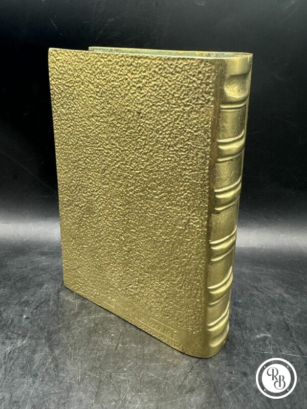 Ancienne rare Boîte en bronze en forme de livre avec un navire en couverture - Signée Max Le Verrier - Circa 1925 - Décoration - Collection – Image 5