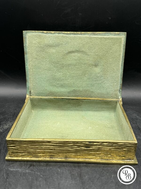 Ancienne rare Boîte en bronze en forme de livre avec un navire en couverture - Signée Max Le Verrier - Circa 1925 - Décoration - Collection – Image 7