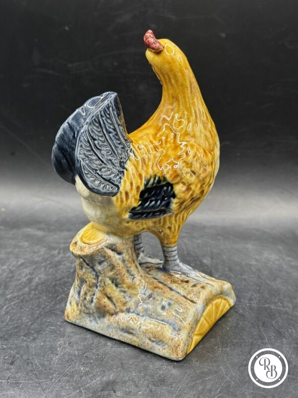 Charmante statuette Coq/Poule en céramique peinte à la main des années 1950 - Collection - Décoration – Image 4