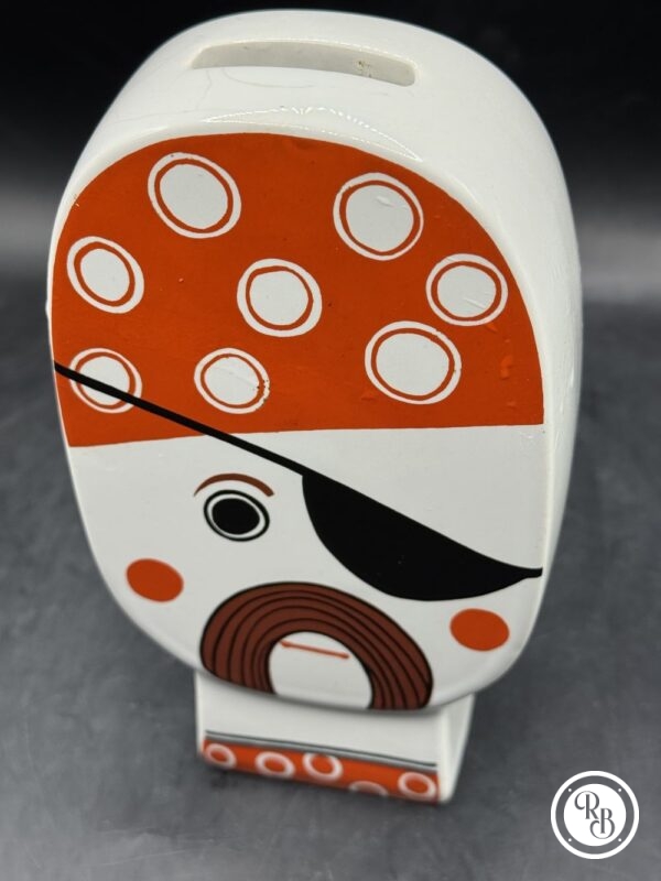 Vintage Pirate Coin Bank - Emblématique Carltonware Ceramic Pirate Money Box - Pirate en céramique des années 60/70 par Carlton, Tirelire rare - déco - Collection – Image 2