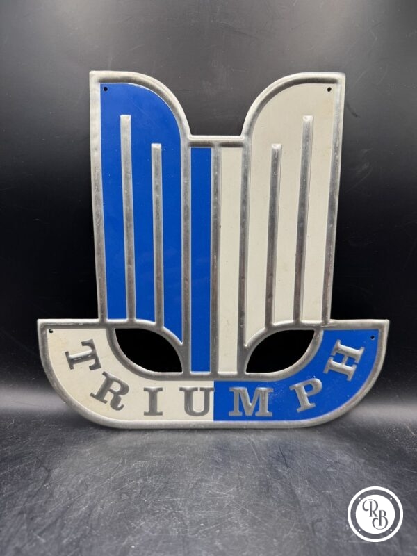 Rare et ancienne plaque en métal (Alu) des années 1970 - Triumph - Décoration - Collection - Vintage – Image 6