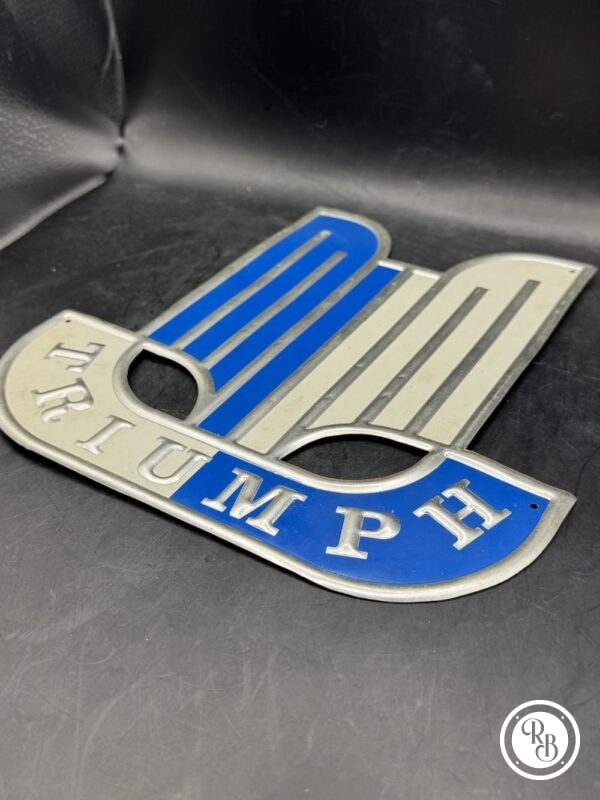 Rare et ancienne plaque en métal (Alu) des années 1970 - Triumph - Décoration - Collection - Vintage – Image 3