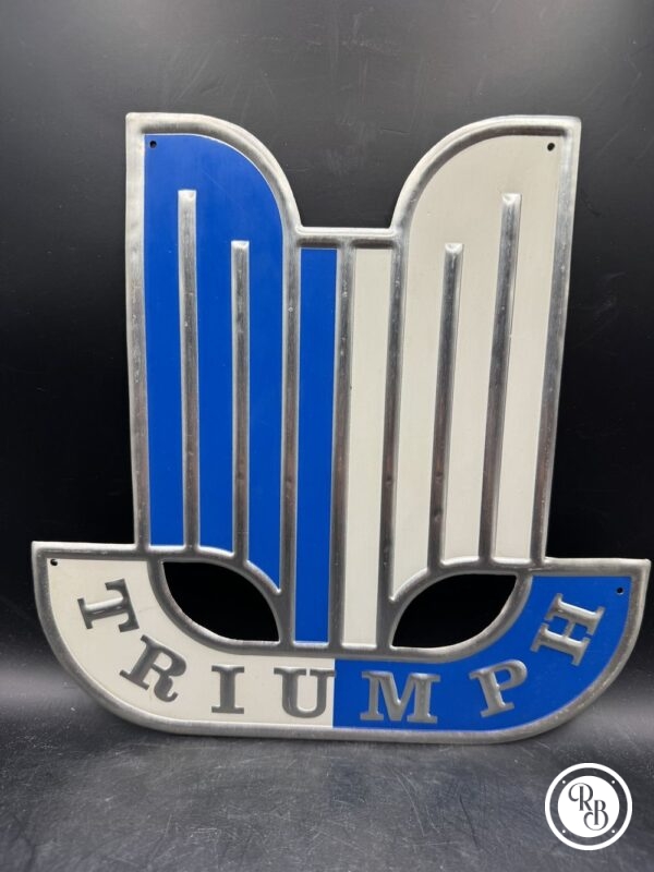 Rare et ancienne plaque en métal (Alu) des années 1970 - Triumph - Décoration - Collection - Vintage – Image 2