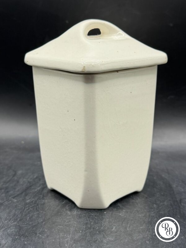 Ancien pot à Epices et son couvercle - Thé - De la faïencerie Badonviller - Décor floral - Modèle « Roses » - Collection - Décoration - Arts de la table – Image 3