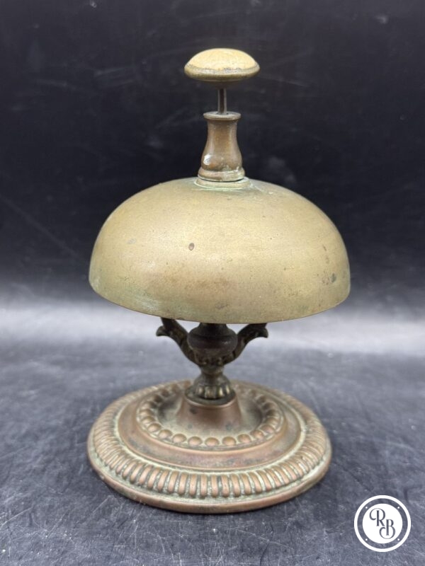 Ancienne Cloche de réception de comptoir d'hôtel ou de restaurant en bronze et cuivre - Fin 19ème - Décoration - Collection – Image 3