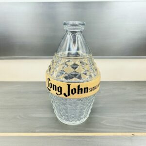 Ancienne Carafe/Bouteille publicitaire - Whisky long John Scotch - En verre épais - Des années 60 - Double inscription - Décoration Bistrot/Bar