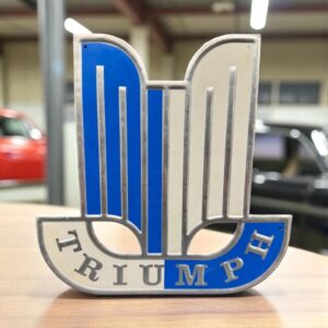 Rare et ancienne plaque en métal (Alu ?) des années 1970 - Triumph - Décoration - Collection - Vintage