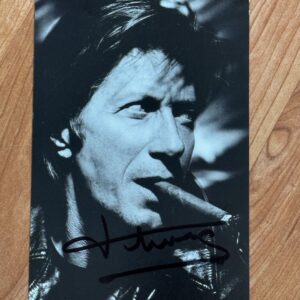 Dédicace - Autographe - Rare carte signée au feutre bleu par Jacques Dutronc - Format 10x15 - Collection