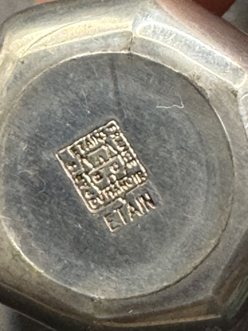 Lot de 2 anciens Salerons des Etains du Manoir - Etain massif avec estampille - Dans leur boîte d'origine - Vers 1950 - Collection - Décoration – Image 4