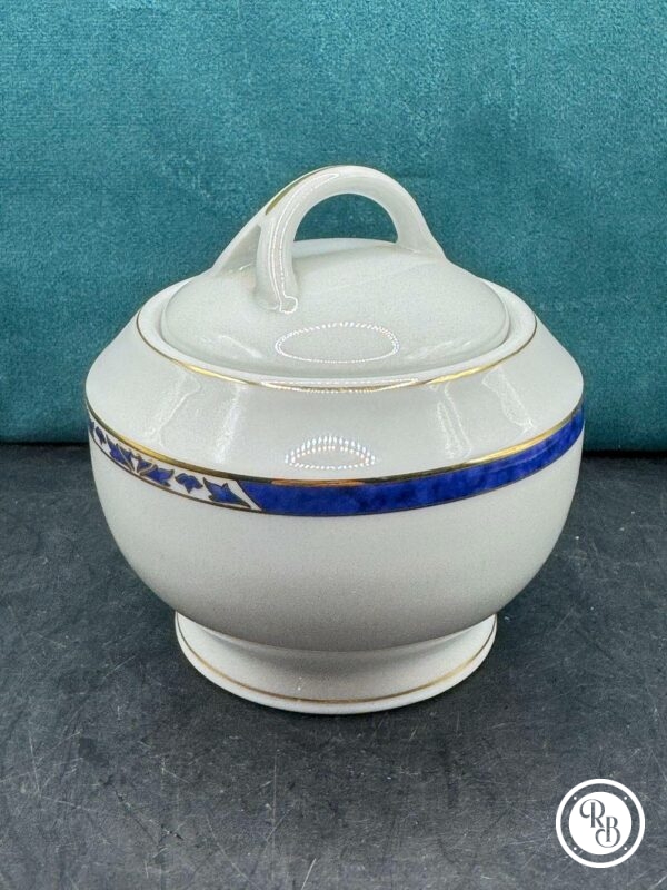 Sucrier Porcelaine Blanche Ligne Forêt En Boîte Cadeau - Élégance Pour Votre Table