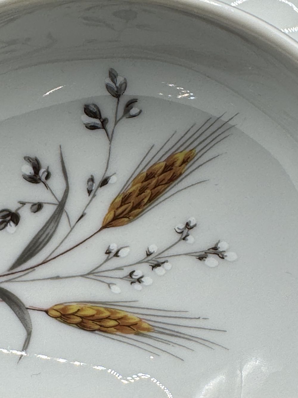 Ancien service à avocats : 6 coupelles en porcelaine de Limoges - Décor floral à la main - France - Vers 1970 - Collection - Déco – Image 4