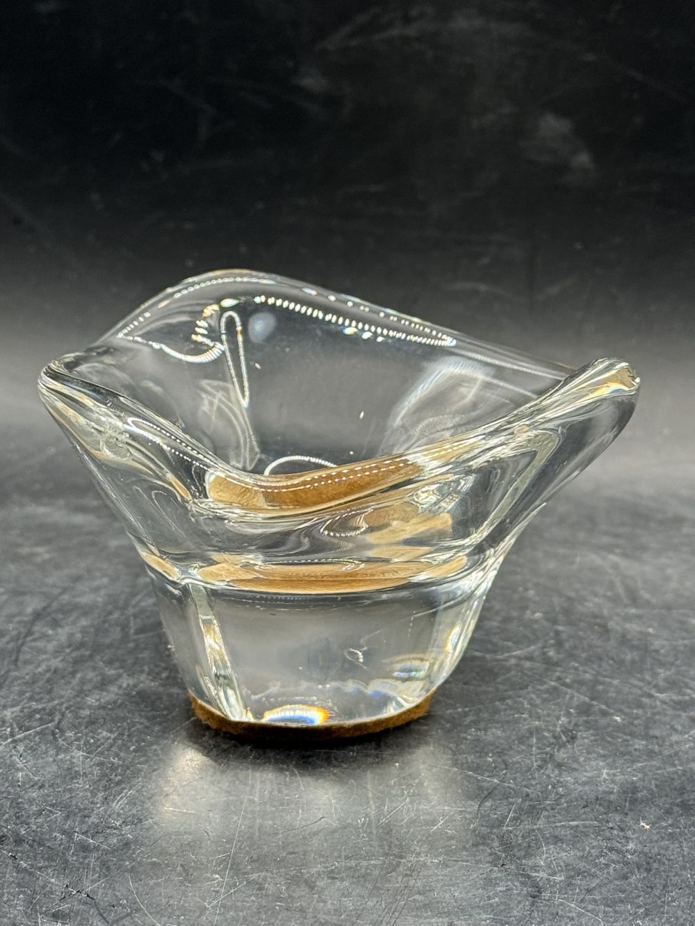 Petit vide Poche/Cendrier en Cristal - de la maison Daum - Signé - Décoration - Collection – Image 2