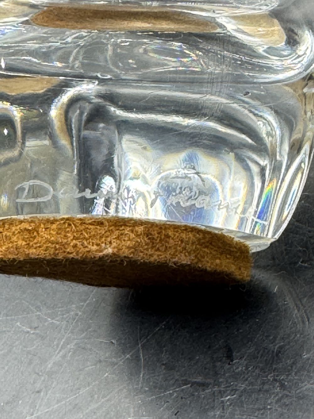 Petit vide Poche/Cendrier en Cristal - de la maison Daum - Signé - Décoration - Collection – Image 6