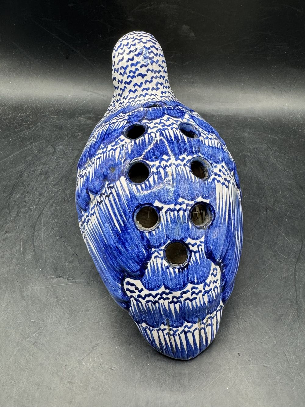 Malicorne - Pouplard - Perdrix/poule en faïence - Pique-fleurs - Décoration - Collection – Image 6