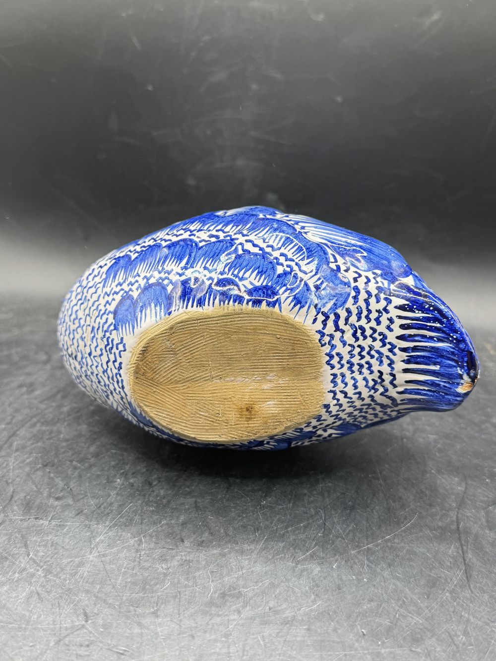 Malicorne - Pouplard - Perdrix/poule en faïence - Pique-fleurs - Décoration - Collection – Image 7