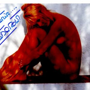 Dédicace - Autographe - Rare photo sexy grand format signée au feutre bleu par Brigitte Bardot - Format 20x30 - Collection - Vintage