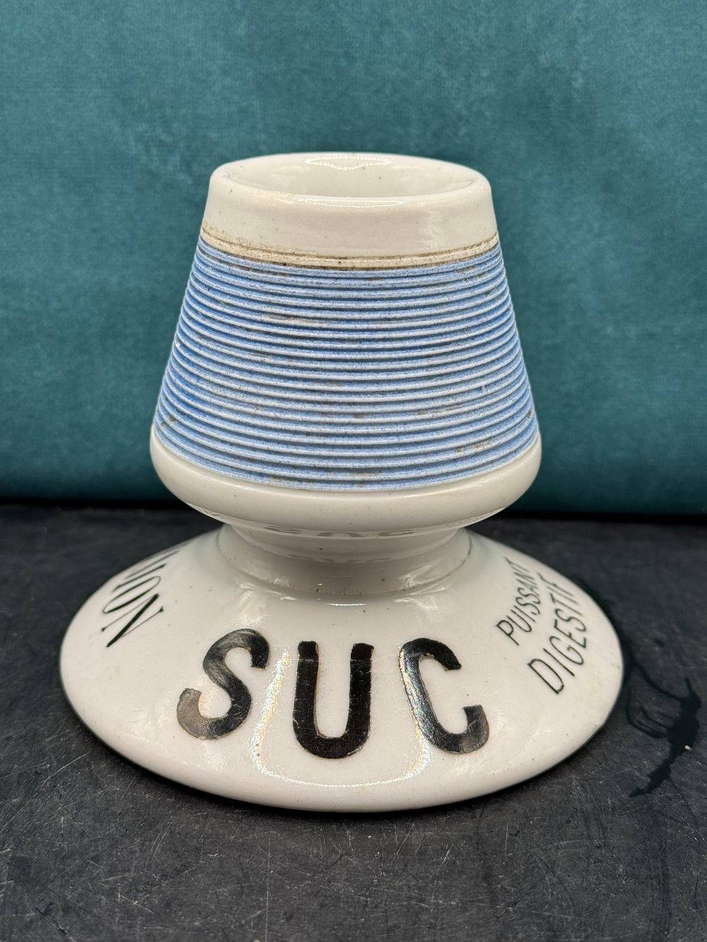 Rare et ancien Pyrogène publicitaire "Suc Simon, puissant digestif" - En porcelaine - Vers 1910/1920 - Décoration - Collection - Bistrot - Bar – Image 3