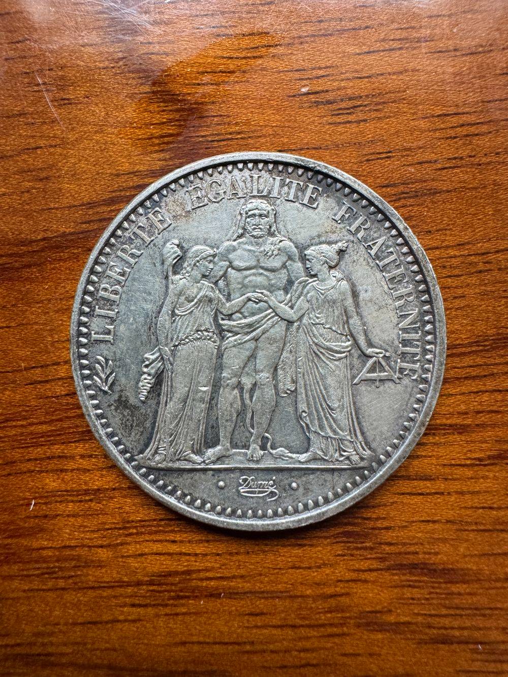 Pièce de monnaie de 10 Francs (2) - En Argent - Hercule datant de 1965 - Collection - Numismate