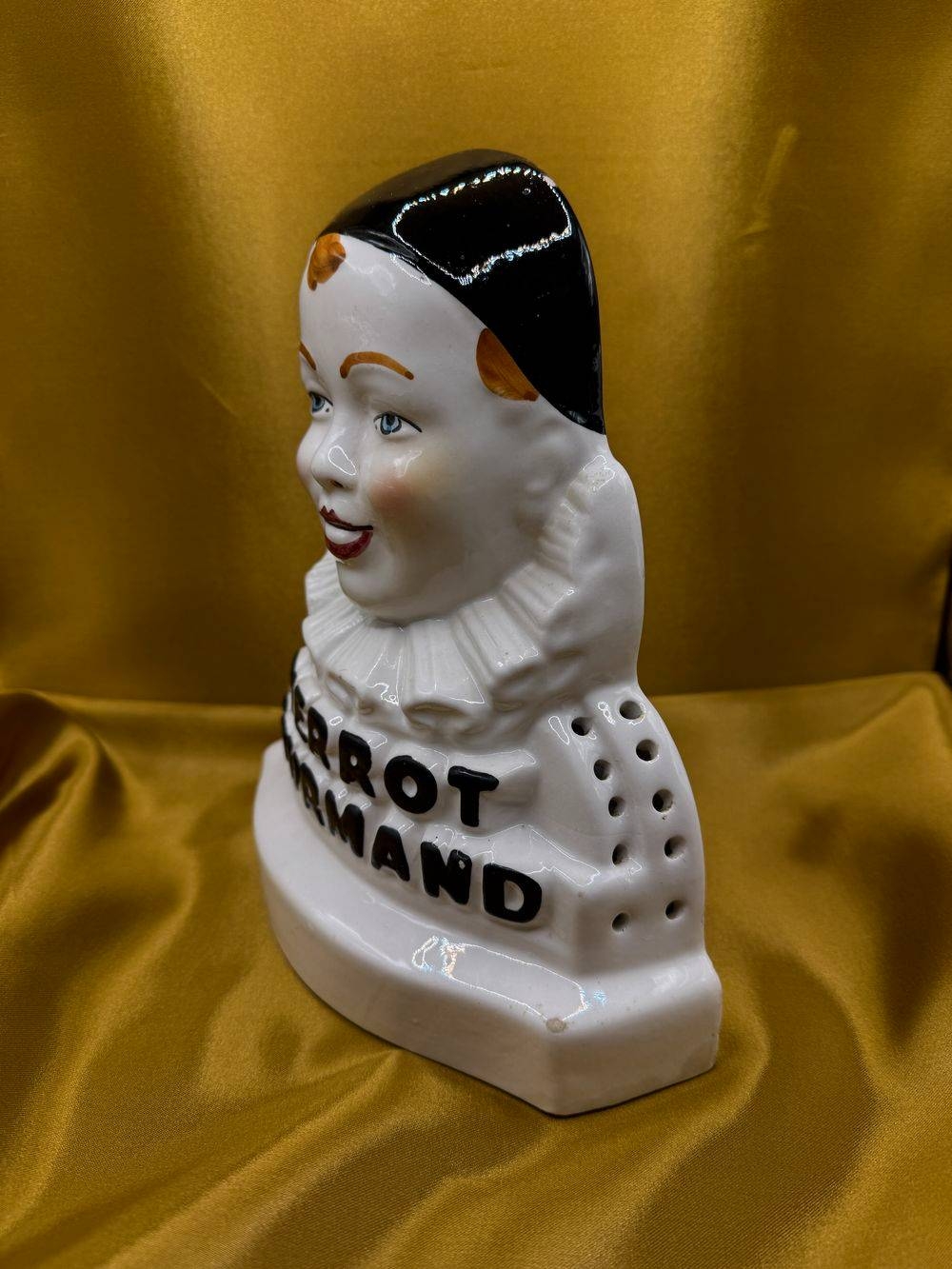 Rare ancien présentoir Pierrot Gourmand servant de présentation de sucettes dans les boulangeries françaises et datant des années 70 - En céramique vernissée - Collection - Décoration - Vintage – Image 4