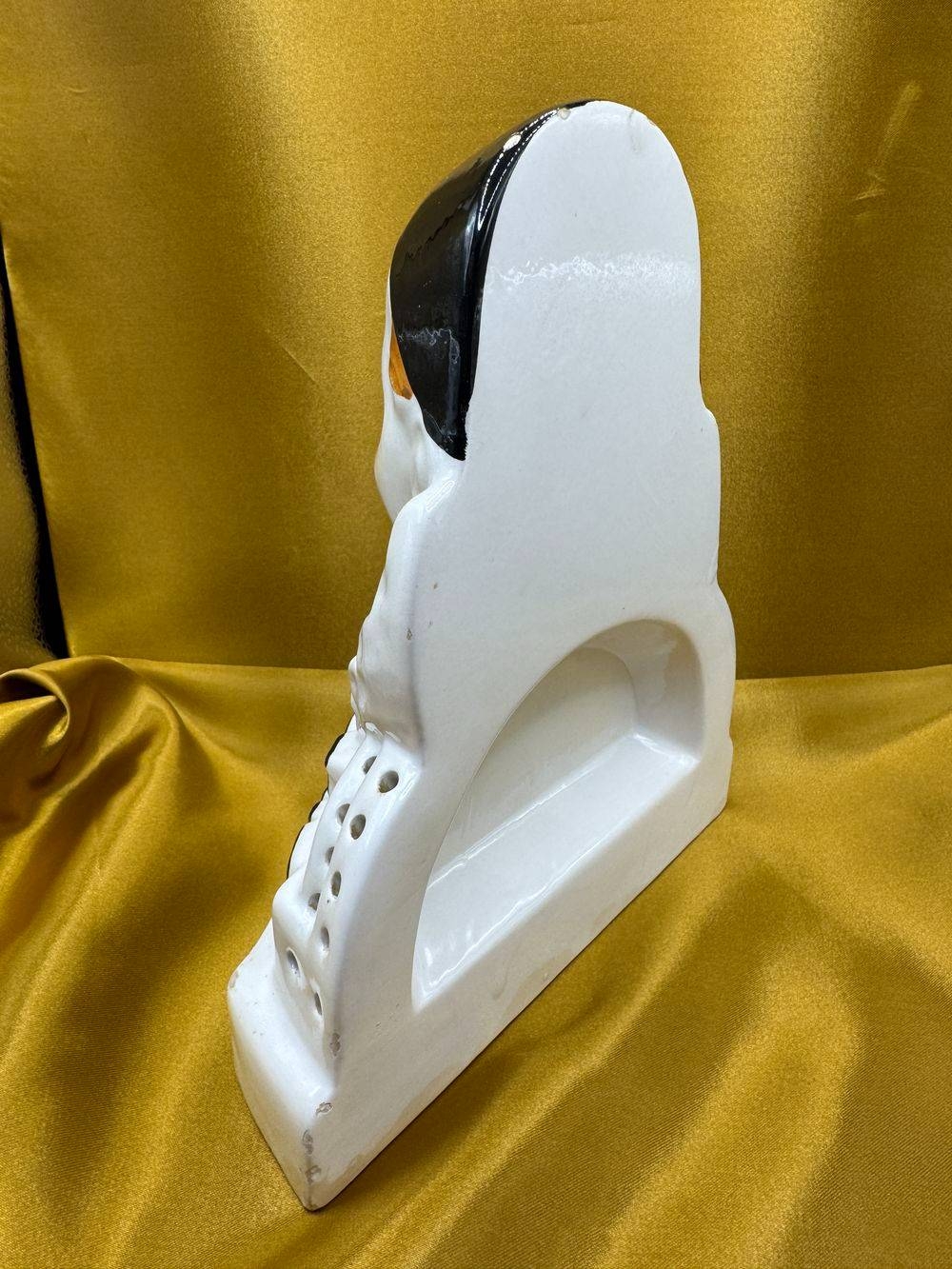 Rare ancien présentoir Pierrot Gourmand servant de présentation de sucettes dans les boulangeries françaises et datant des années 70 - En céramique vernissée - Collection - Décoration - Vintage – Image 5