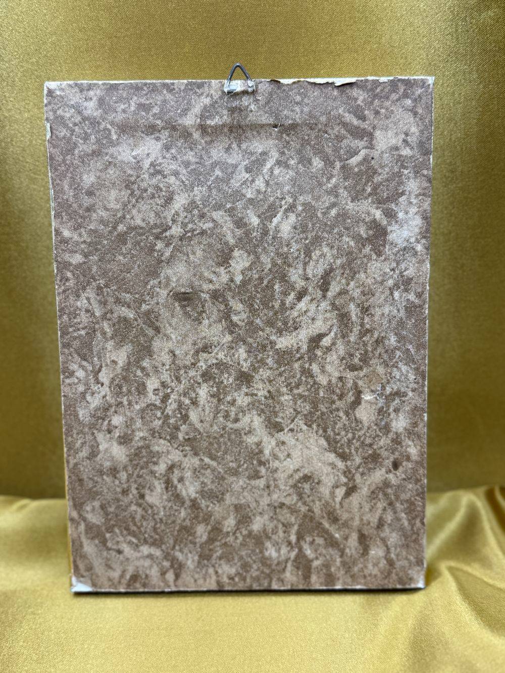 Ensemble/lot rare de 8 anciens petits cadres avec différentes reproductions sur soie - Déco - Collection – Image 13