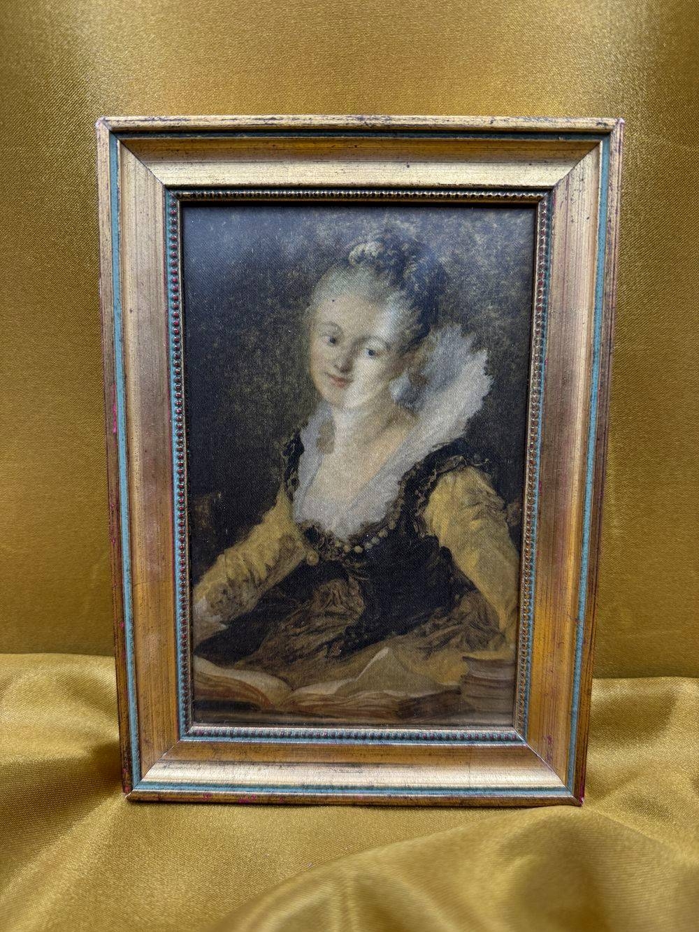 Ensemble/lot rare de 8 anciens petits cadres avec différentes reproductions sur soie - Déco - Collection – Image 24