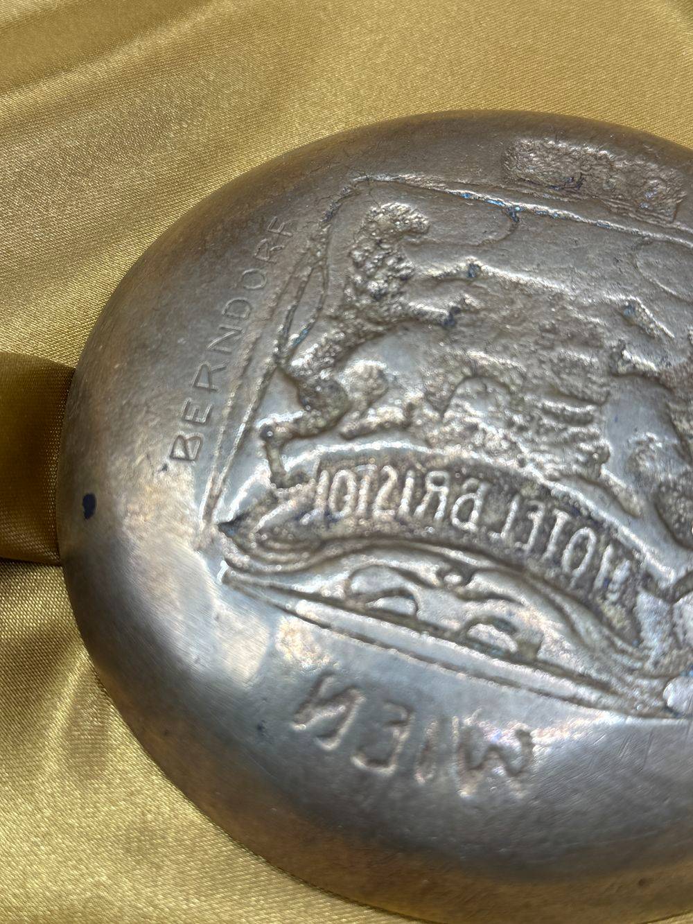 Magnifique et rare ancienne coupelle à monnaie en bronze de l'Hôtel Bristol à Vienne - Par Berndorf dans les années 1920 - Décoration - Collection – Image 6