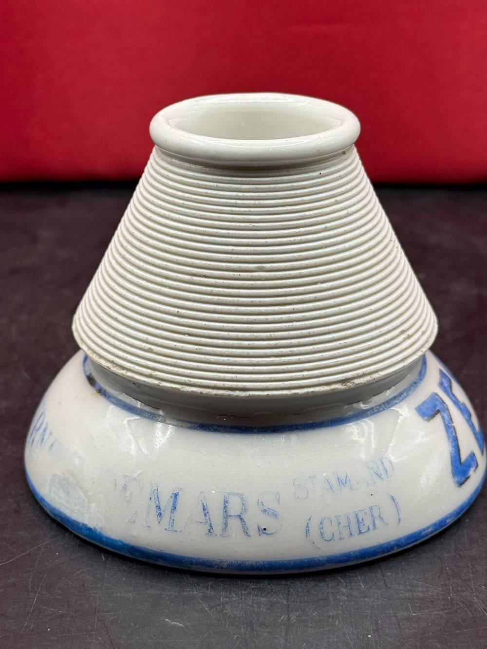 Rare et ancien Pyrogène publicitaire " Fournier Desmars Saint Amand Cher " Citronnelle au jus de citron- En porcelaine - Vers 1910/1920 - Décoration - Collection - Bistrot - Bar – Image 5