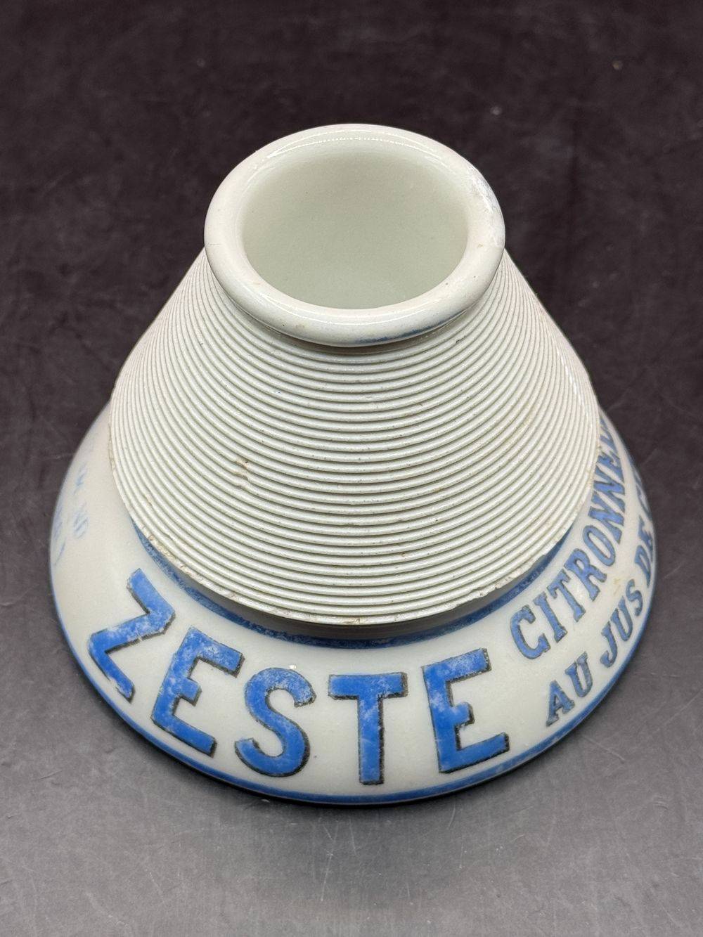 Rare et ancien Pyrogène publicitaire " Fournier Desmars Saint Amand Cher " Citronnelle au jus de citron- En porcelaine - Vers 1910/1920 - Décoration - Collection - Bistrot - Bar – Image 6