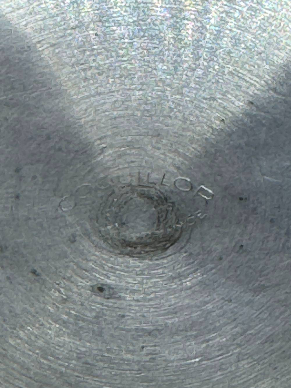 Rare ancien beurrier Coquillor des années 60 - Ajouré et en métal argenté - Poinçons et estampillé - Collection - Décoration - Vintage - France – Image 6