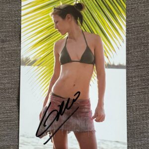 Dédicace - Autographe - Rare carte sexy signée au feutre noir par Lorie - Format 10x15 - Collection