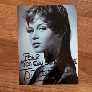 Dédicace - Autographe - Rare photo nb signée au feutre noir par Brigitte Bardot - Format 11x15 - Collection - Vintage