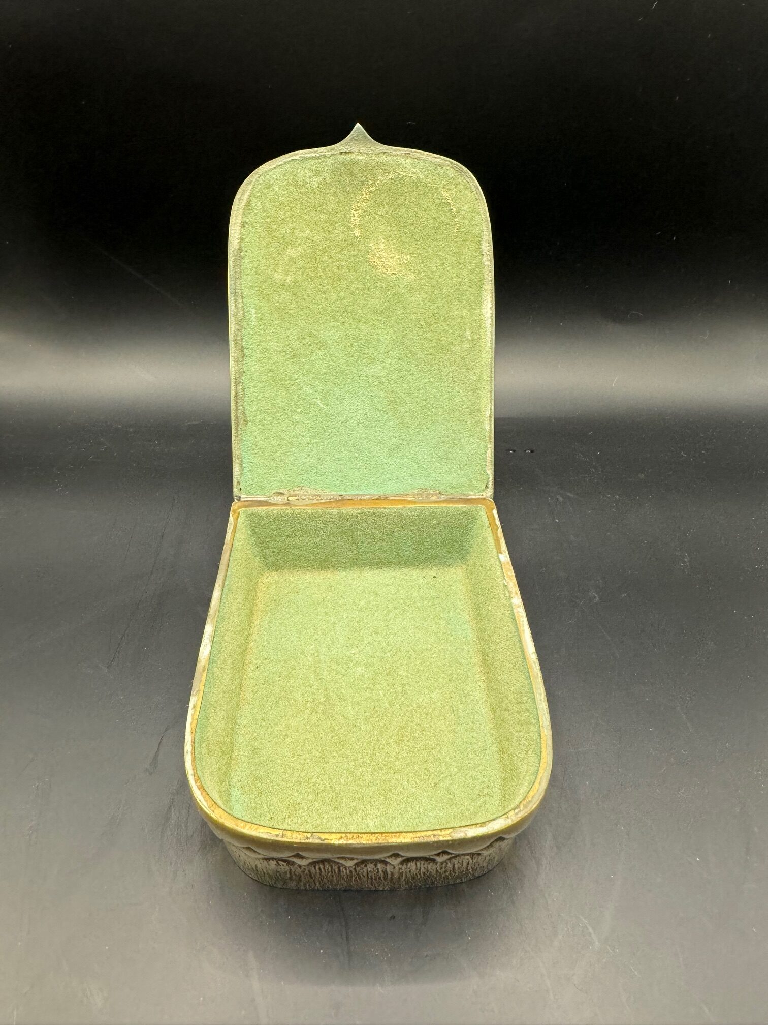 Max Le Verrier - Rare boite/coffret en bronze - Décor Fleurs de Lys et Lion - Ensemble signé - Collection - Décoration – Image 4