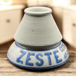 Rare et ancien Pyrogène publicitaire " Fournier Desmars Saint Amand Cher " Citronnelle au jus de citron- En porcelaine - Vers 1910/1920 - Décoration - Collection - Bistrot - Bar