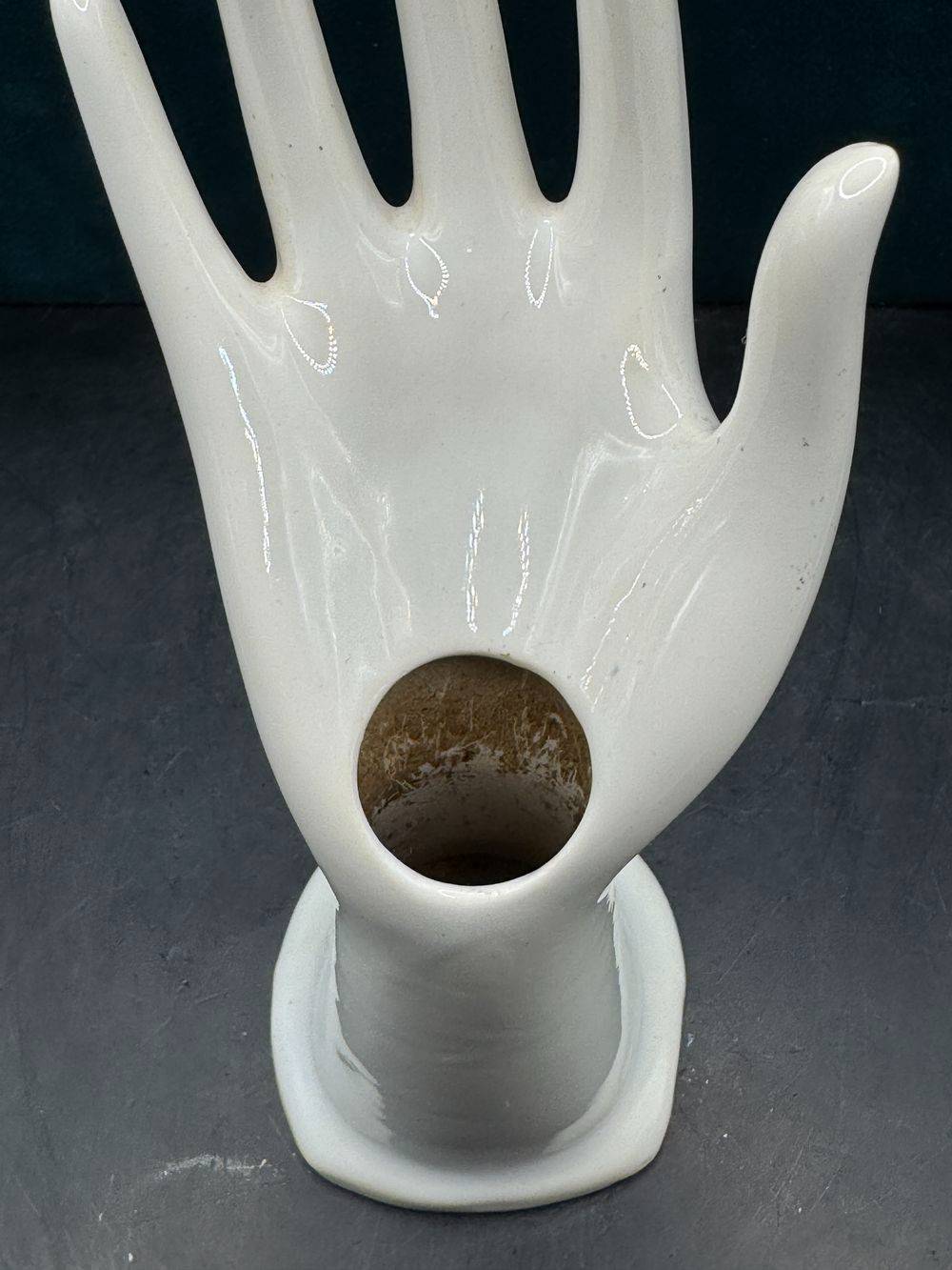 Main Baguier / Soliflore / Porte bijoux des années 60-70 - En céramique - Collection - Décoration – Image 7