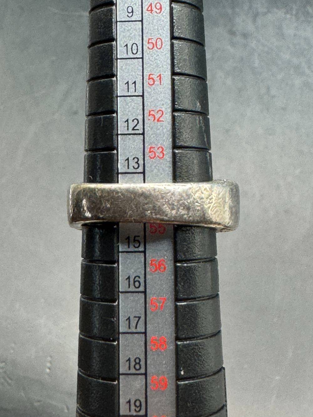 Bague vintage des années 1970 en argent 925° (poinçon) avec brillants et pierre naturelle Topaze ou Citrine - Taille 54-55 (voir photos) - Collection - Bijoux – Image 6