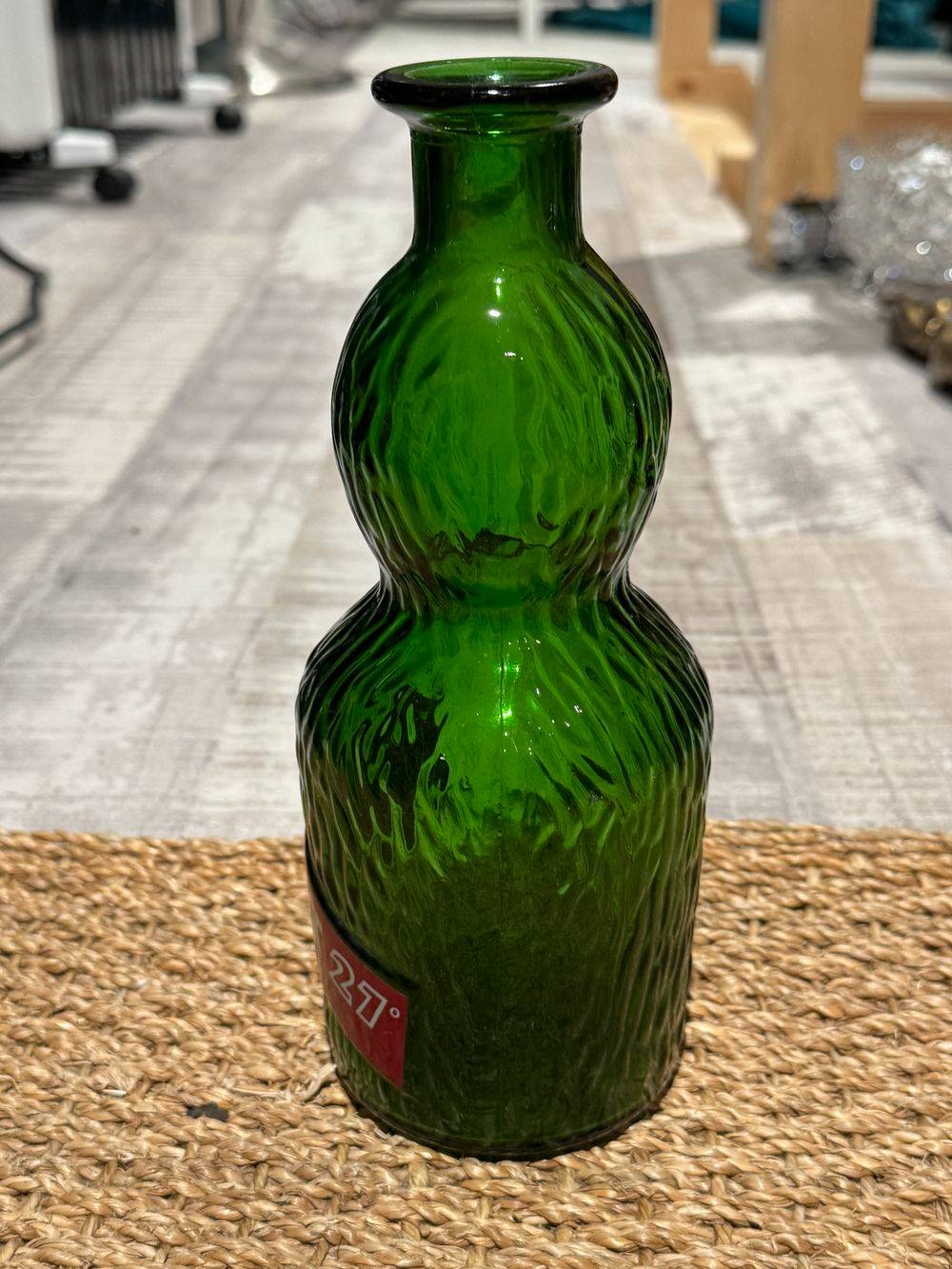 Lot / ensemble de trois anciennes grandes et différentes Carafes publicitaires - Get 27 - Verres lisse et granuleux - Collection - Vintage - Déco bistrot - bar – Image 8