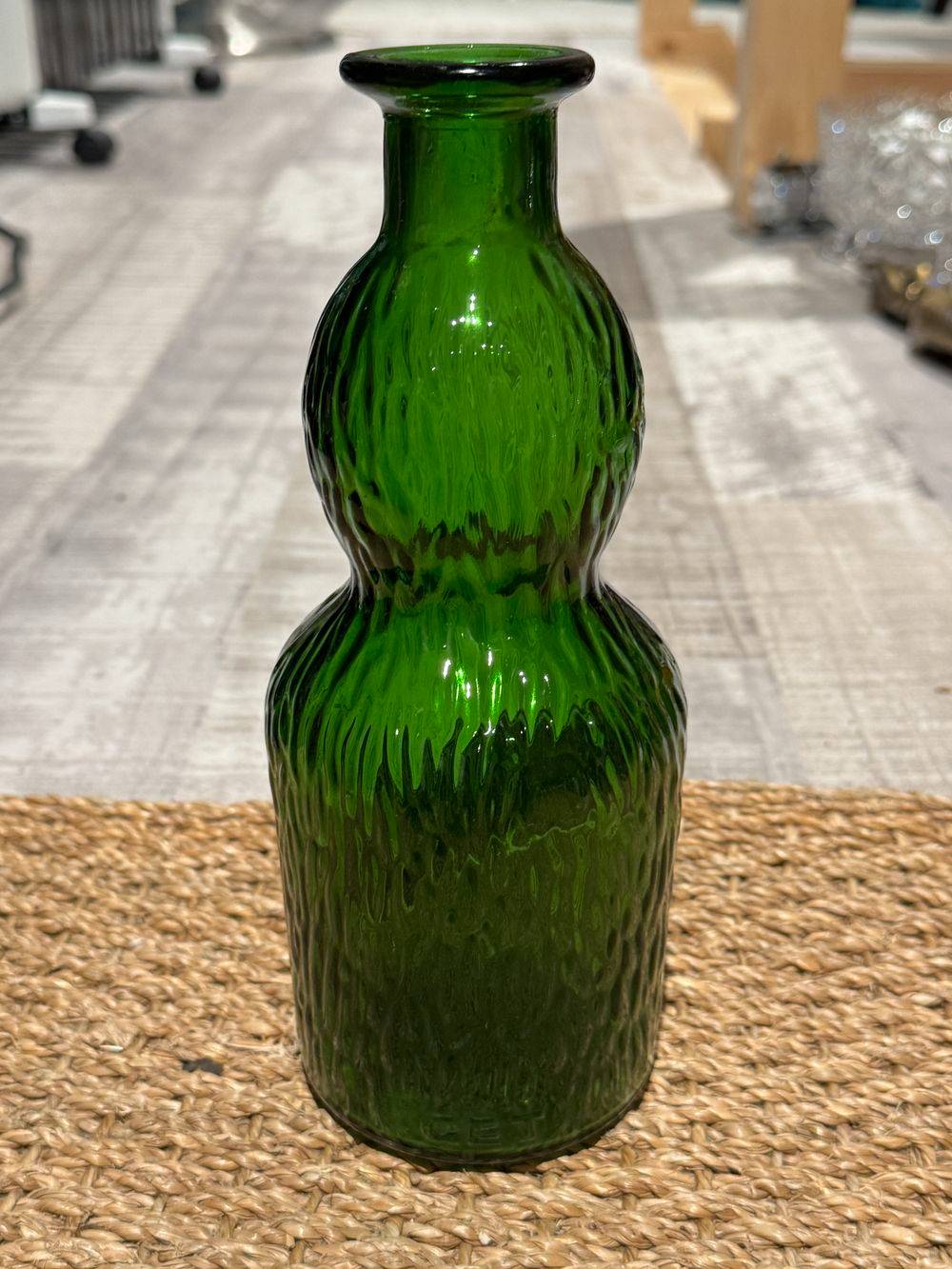 Lot / ensemble de trois anciennes grandes et différentes Carafes publicitaires - Get 27 - Verres lisse et granuleux - Collection - Vintage - Déco bistrot - bar – Image 9