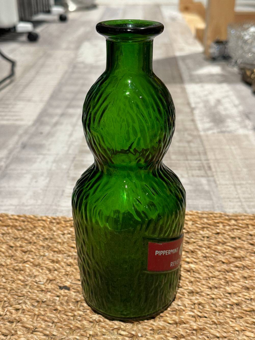 Lot / ensemble de trois anciennes grandes et différentes Carafes publicitaires - Get 27 - Verres lisse et granuleux - Collection - Vintage - Déco bistrot - bar – Image 10