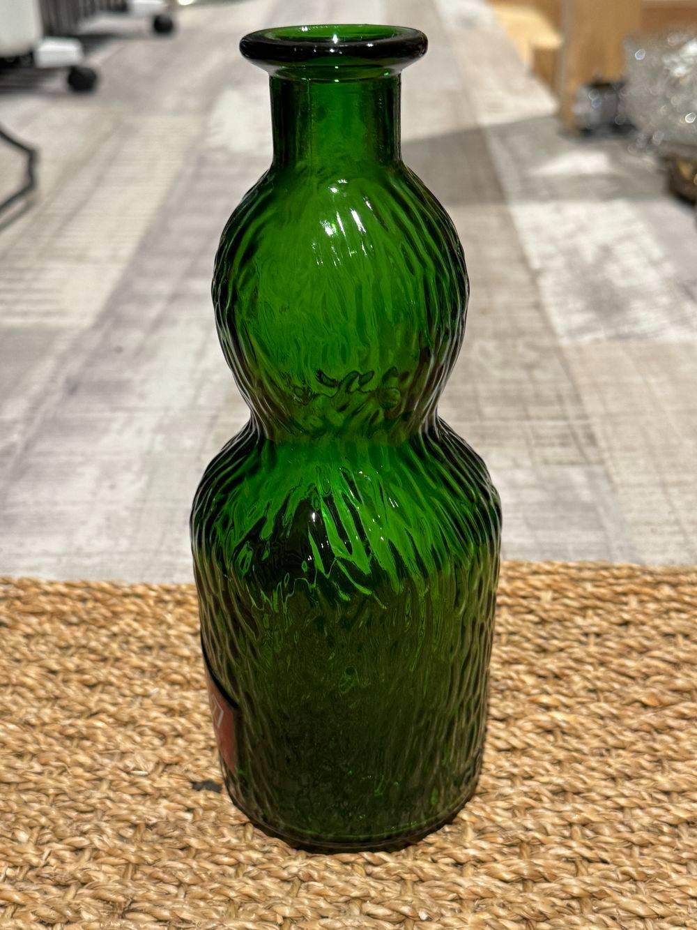 Lot / ensemble de trois anciennes grandes et différentes Carafes publicitaires - Get 27 - Verres lisse et granuleux - Collection - Vintage - Déco bistrot - bar – Image 14