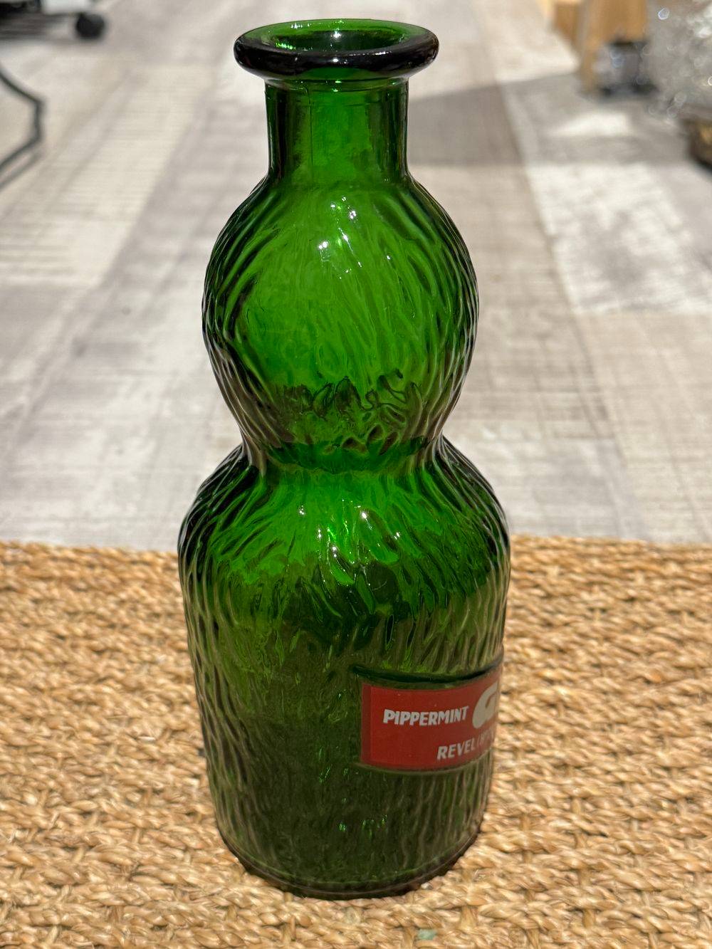 Lot / ensemble de trois anciennes grandes et différentes Carafes publicitaires - Get 27 - Verres lisse et granuleux - Collection - Vintage - Déco bistrot - bar – Image 16