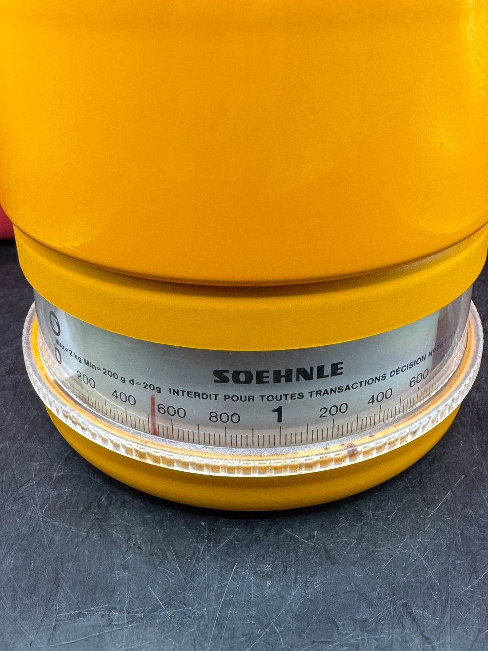 Ancienne et magnifique balance de cuisine Soehnle - Orange - Vintage des années 70 - Fonctionne parfaitement - Décoration - Collection – Image 5